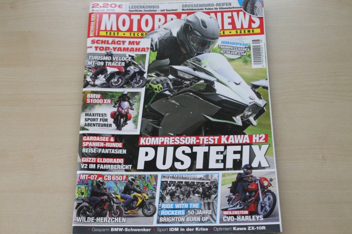 Deckblatt Motorrad News (08/2015)